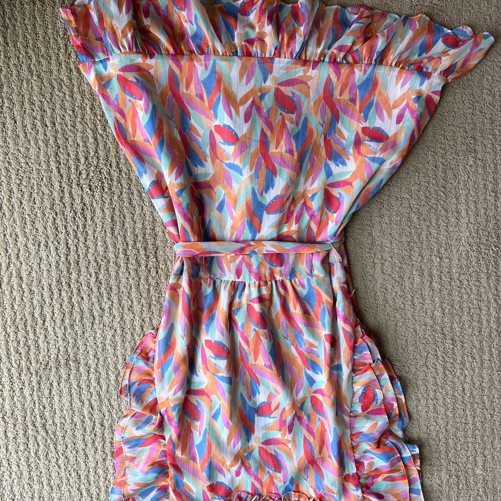 Lucchese Red and Pink Mini Dress - Picture 6 of 7